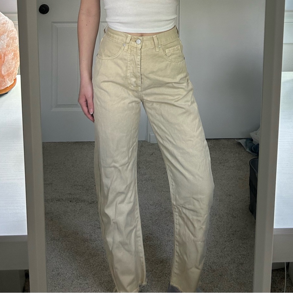 NEW tan denim jeans/pants - Verge Girl